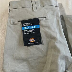 Dickies Men's Relaxed Fit Cotton Work Pants - Tan